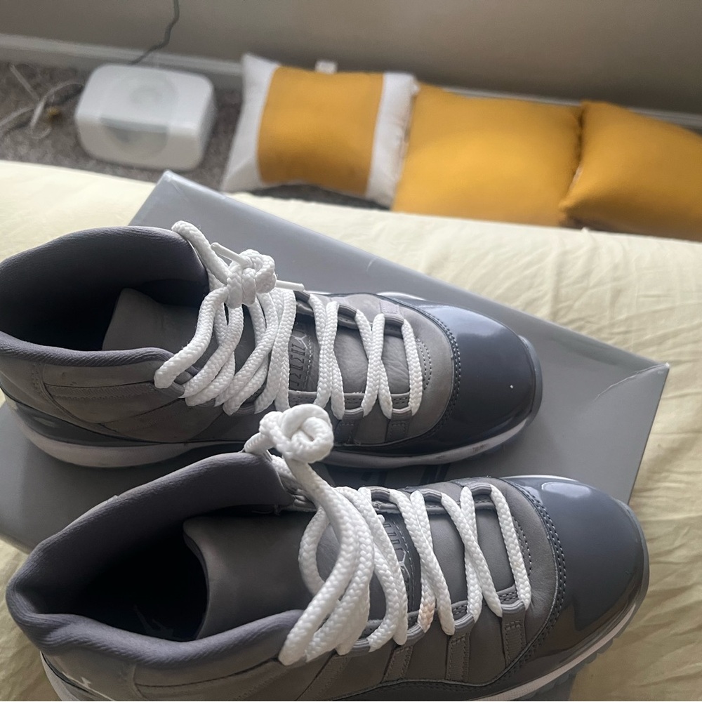 Jordan Women's Sneakers in Gray and White